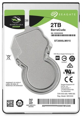 Cietais disks Seagate BarraCuda 2TB 2