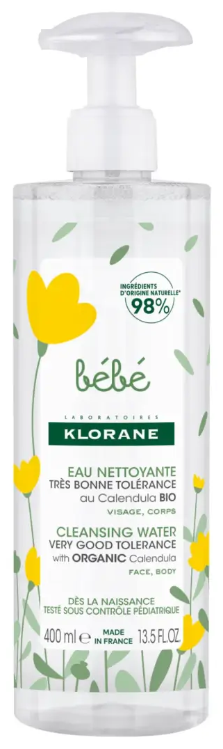 Klorane, Baby, Gentle Cleansing, attīrošais ūdens