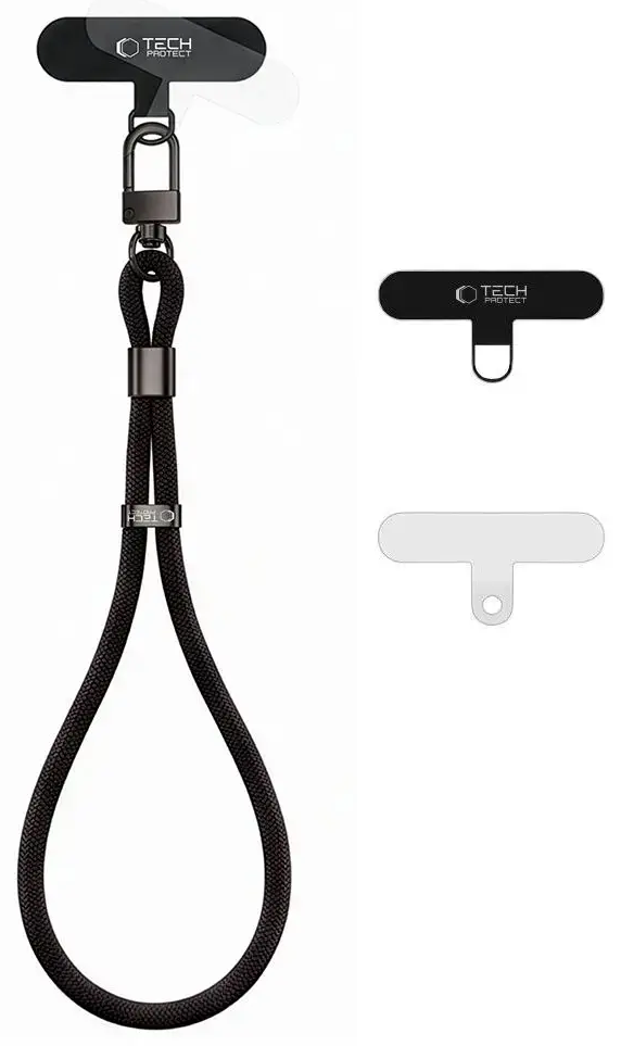 TECH-PROTECT C11S ROPE WRIST STRAP OBSIDIAN