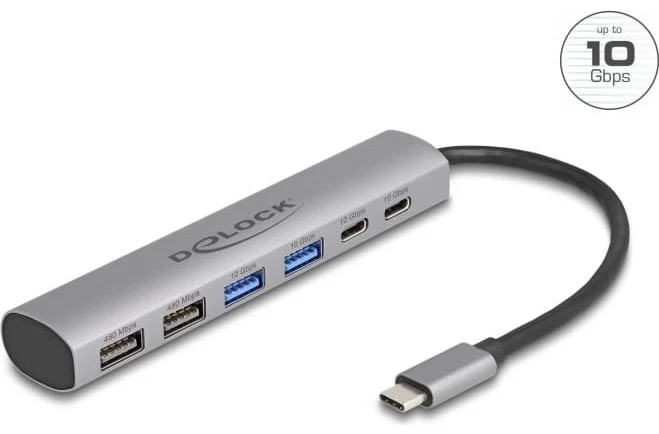 Delock 6 portu USB sadalītājs ar