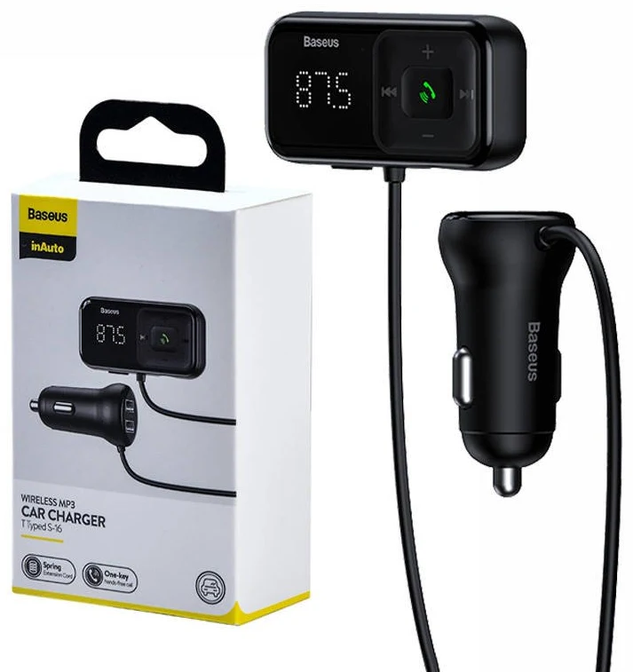 Baseus S-16 Automašīnas MP3 Atskaņotājs 15W