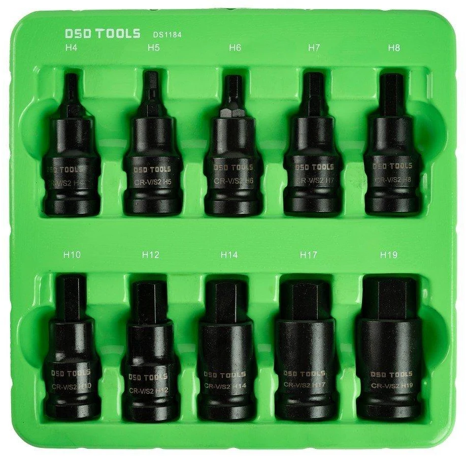 DSDTOOLS 1/2" HEX sešstūra uzgriežņu galviņas