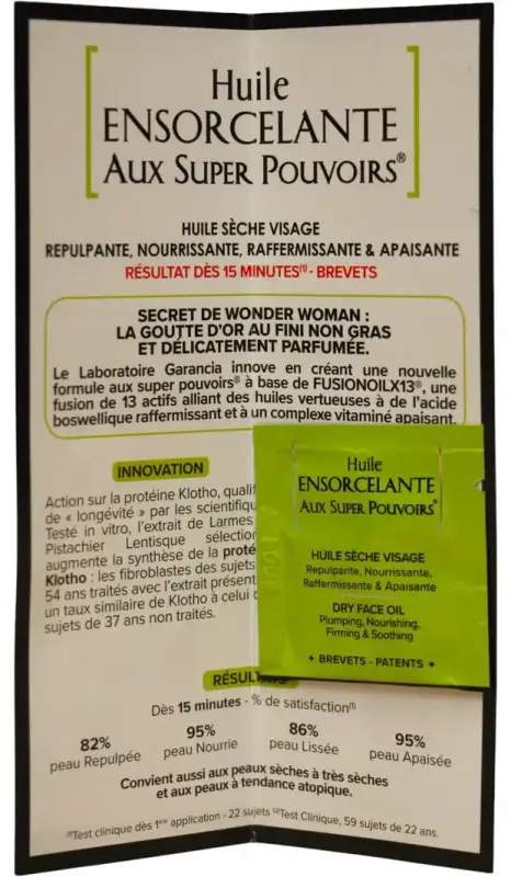 Garancia, Huile Ensorcelante Aux Super Pouvoirs