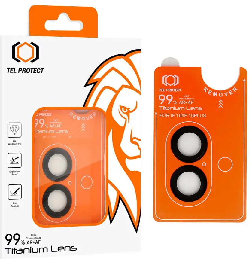 Rūdīts stikls Tel Protect Titanium Lens