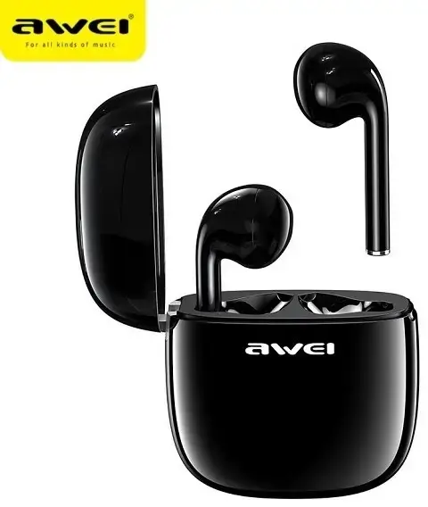 AWEI Słuchawki Bluetooth T28 TWS+stacja dokująca