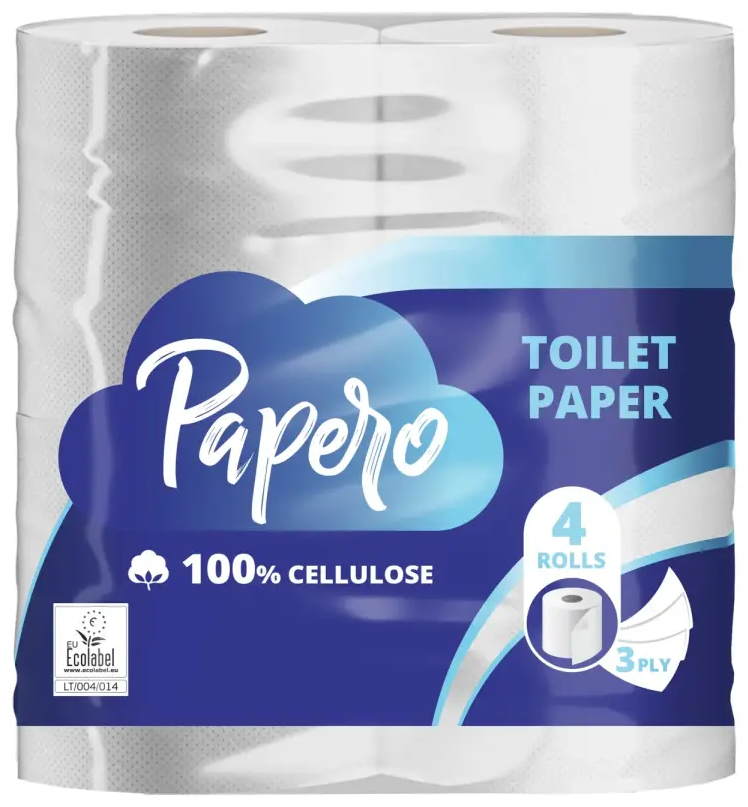 Tualetes papīrs PAPERO, 3 slāņi, 15