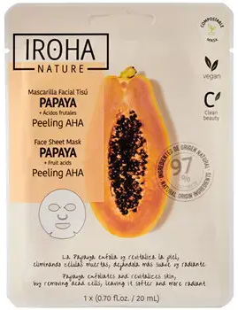 Iroha Papaya Peeling AHA Face Sheet