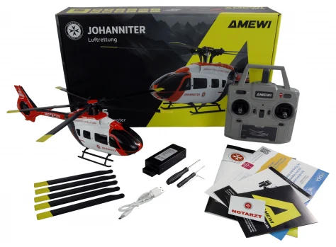Amewi Amewi Johanniter H145 bezsuku helikopters