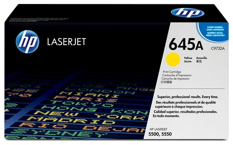 Hewlett-Packard Toner HP 645A Yellow Oryginał