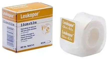 Leukopor Auduma plāksteris jutīgai ādai 9