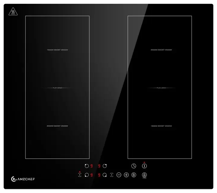 AMZCHEF CE-FS-I72S-FFDD06 Induction Cooktop, 4 zones
