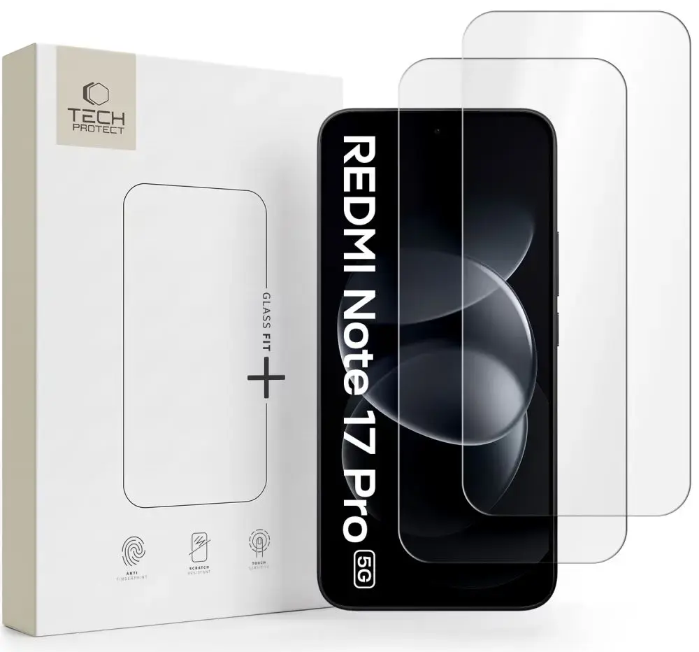 SZKŁO HARTOWANE TECH-PROTECT GLASS FIT+ 2-PACK
