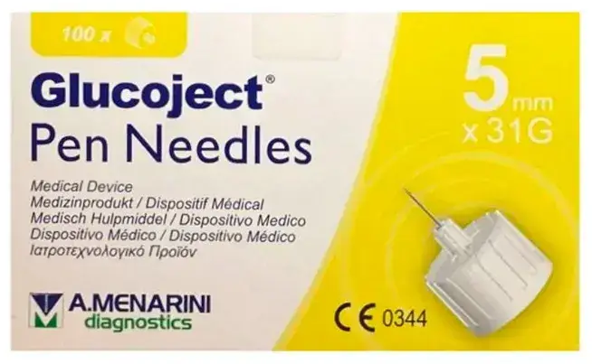 Menarini Glucoject Insulīna Adatas 31gx5mm 100
