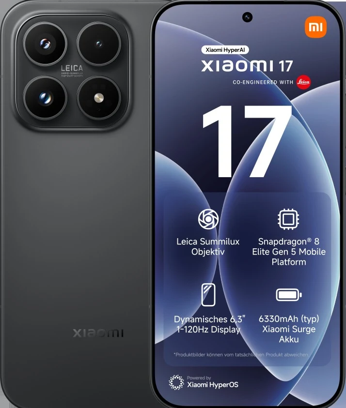 Viedtālrunis Xiaomi 17 5G 12/512GB Black