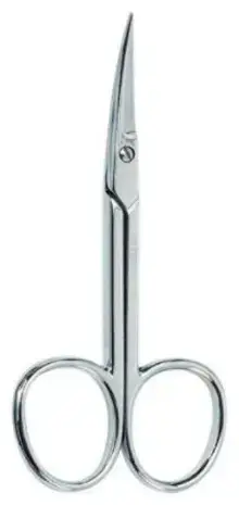 Beter Professional Curved Chrome Manicure Scissors