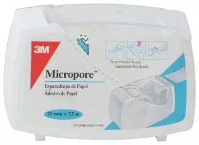 Hartmann Esparadrapo Micropore balts mikroporains plāsters