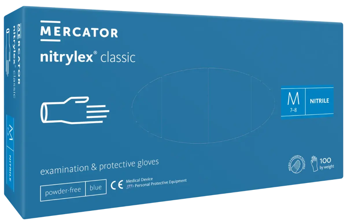 Mercator Cimdi nitrila Nitrylex Classic, bez
