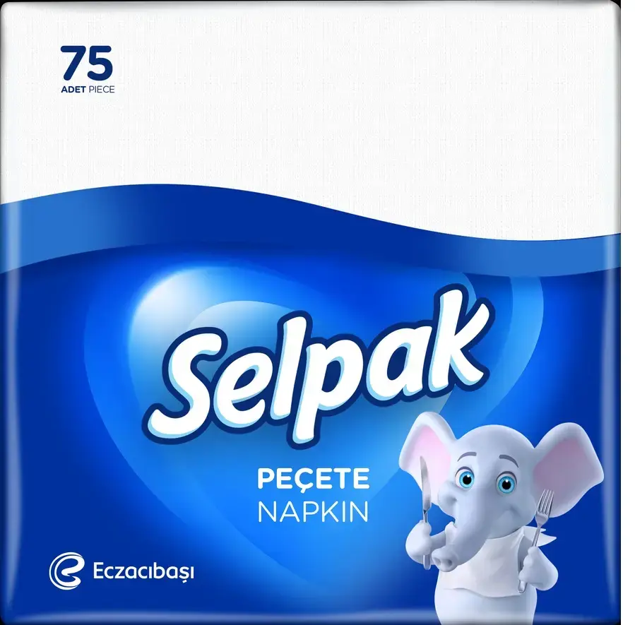 Salvetes SELPAK Classic, baltas, 30x30cm, 2
