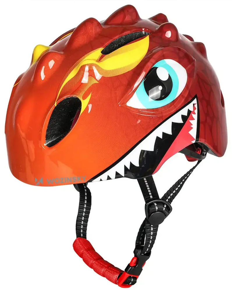 Wozinsky Children`s Bicycle Helmet, Dragon Pattern