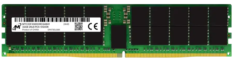 MICRON DDR5 RDIMM 32GB 2Rx8 6400