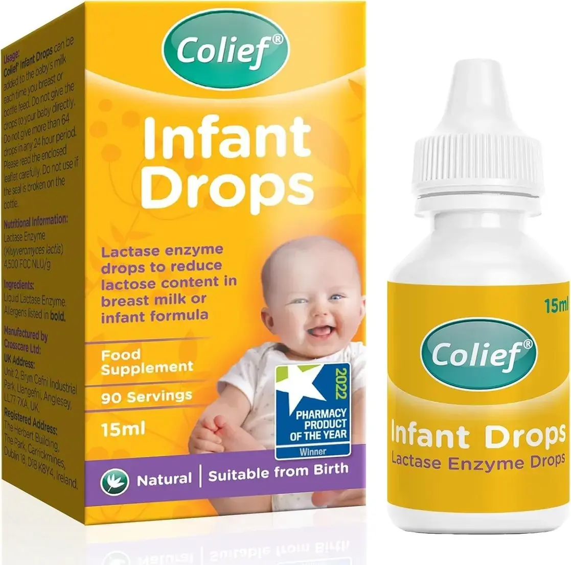 Colief, Infant Drops, Lactase Enzyme, Anti-Colic