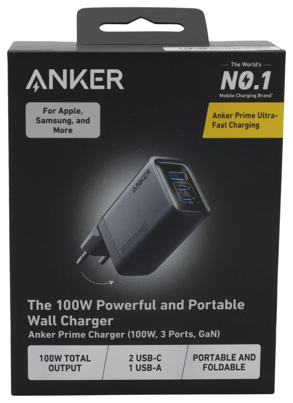 Lādētājs Anker Prime 100W 2x USB-C