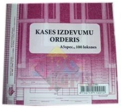 Kases izdevumu orderis A5V spec. ABC