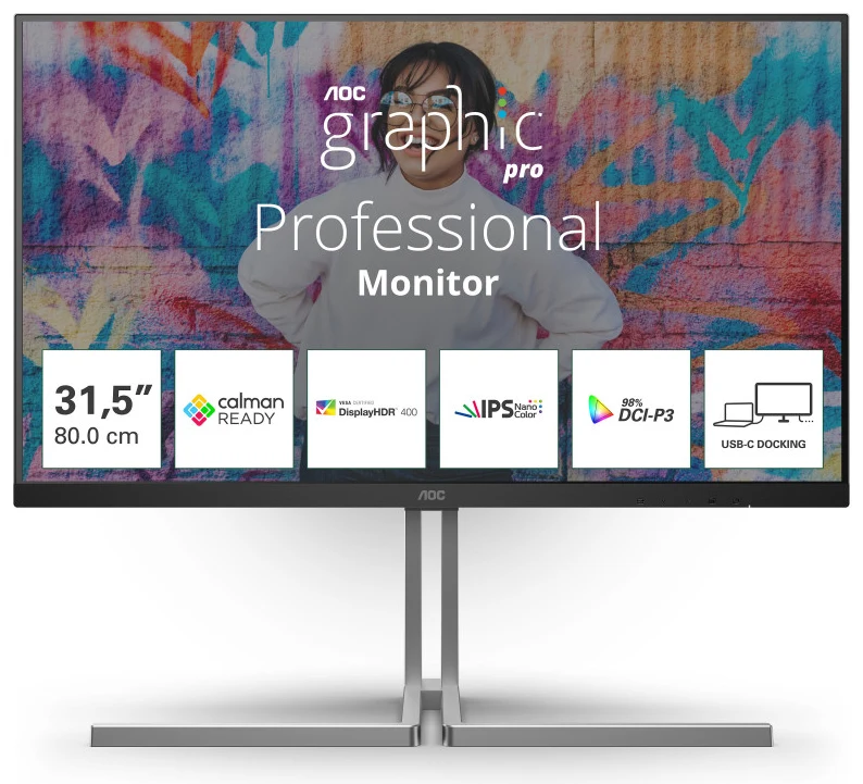 AOC Monitors U32U3CV 31.5 collu
