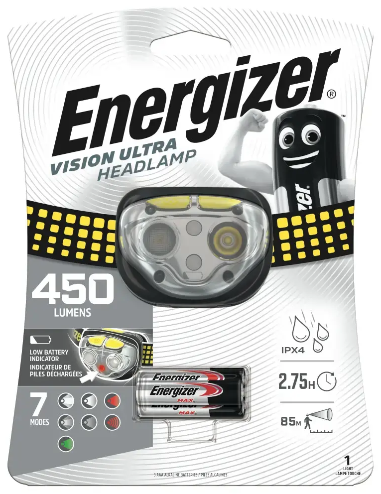 Vision Ultra Headlight 450 lumens with