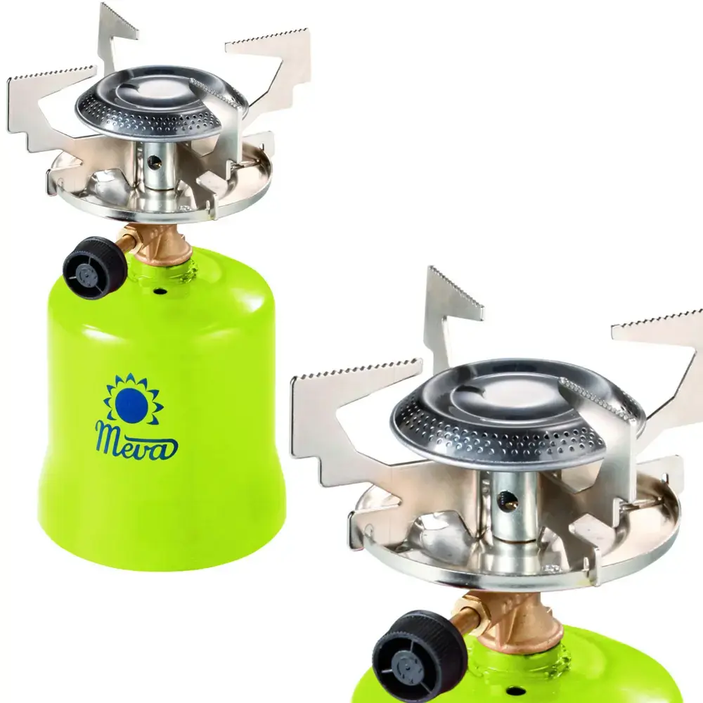 Meva Gas tourist stove with punctured