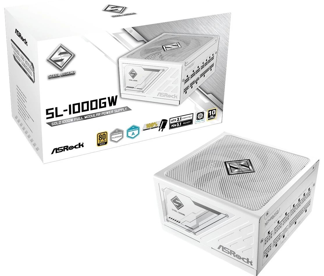Asrock Zasilacz SL-1000GW 1000W 80PLUS GOLD