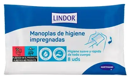 Hartmann Lindor Piesūcināti higiēniskie cimdi 8