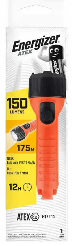 LED flashlight 150lm 2xAA; Conform to: