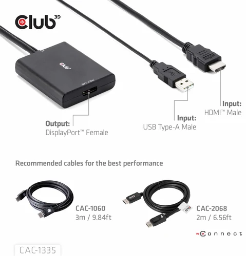 Adapteris AV Club 3D Club3D HDMI
