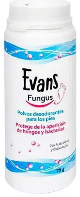 Evans Fungus Dezodorējošais Pretsēnīšu Pūderis Pēdām