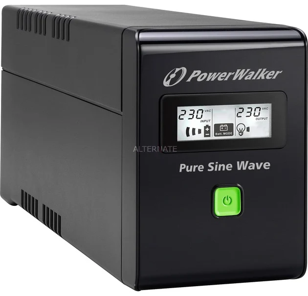 BlueWalker UPS PowerWalker 600VA, līnijas interaktīvs