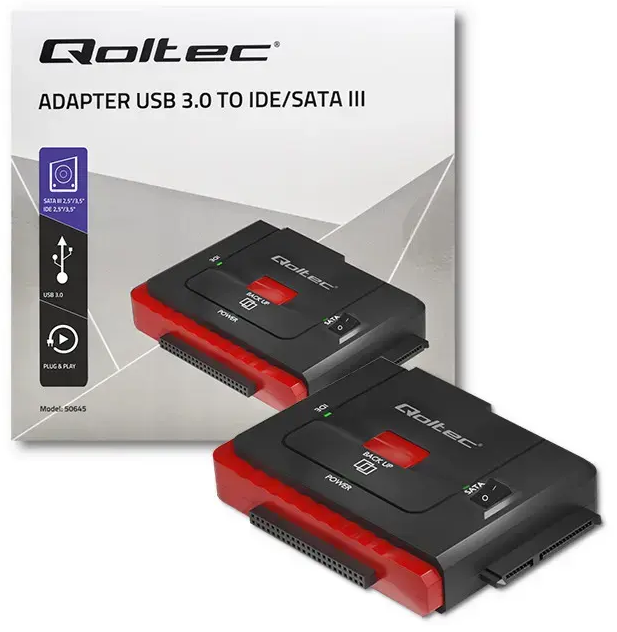 Qoltec Adapter USB 3.0 to