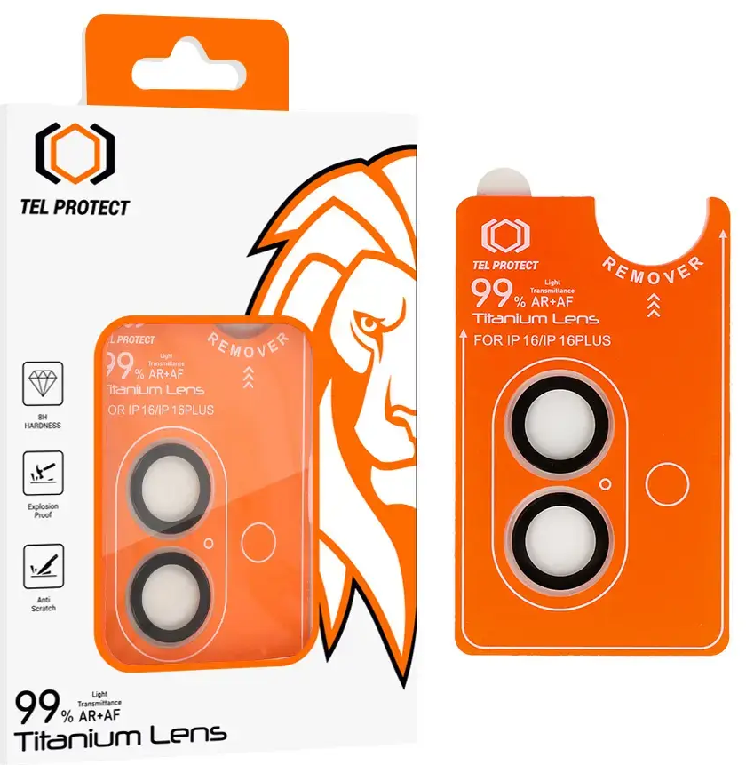Rūdīts stikls Tel Protect Titanium Lens