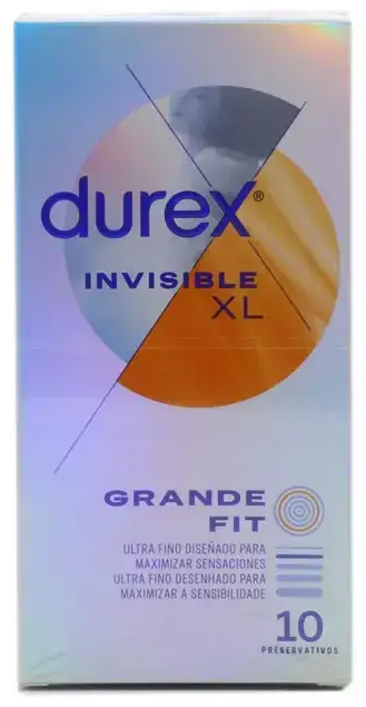 Durex Invisible XL Ultra plāni prezervatīvi