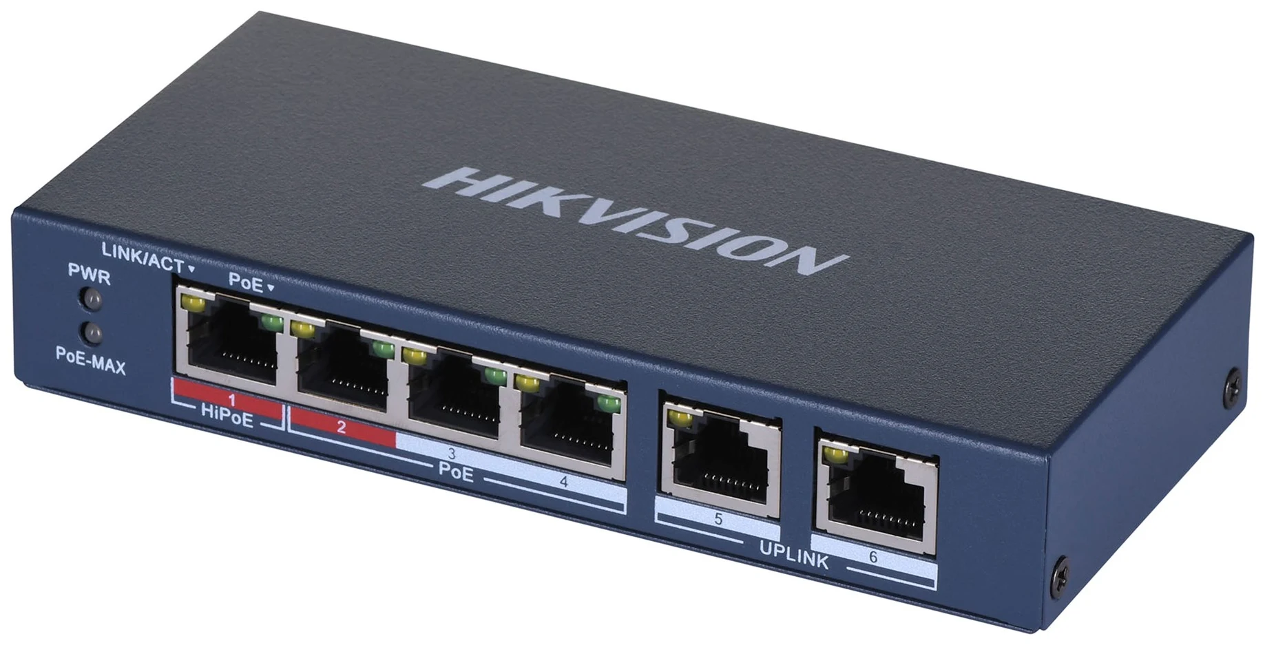 SWITCH PoE DS-3E0106HP-E 6-PORTU Hikvision