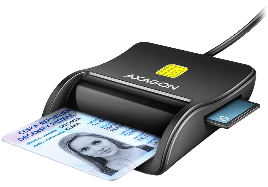 Axagon Compact desktop USB contact Smart/ID
