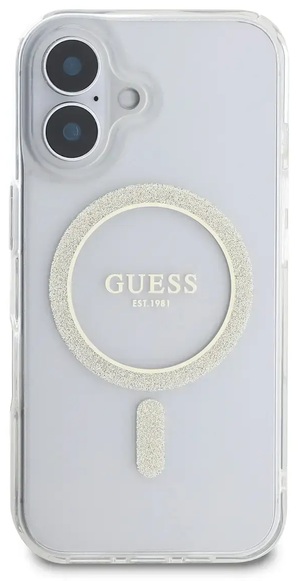 Guess IML Glitter Ring MagSafe Case