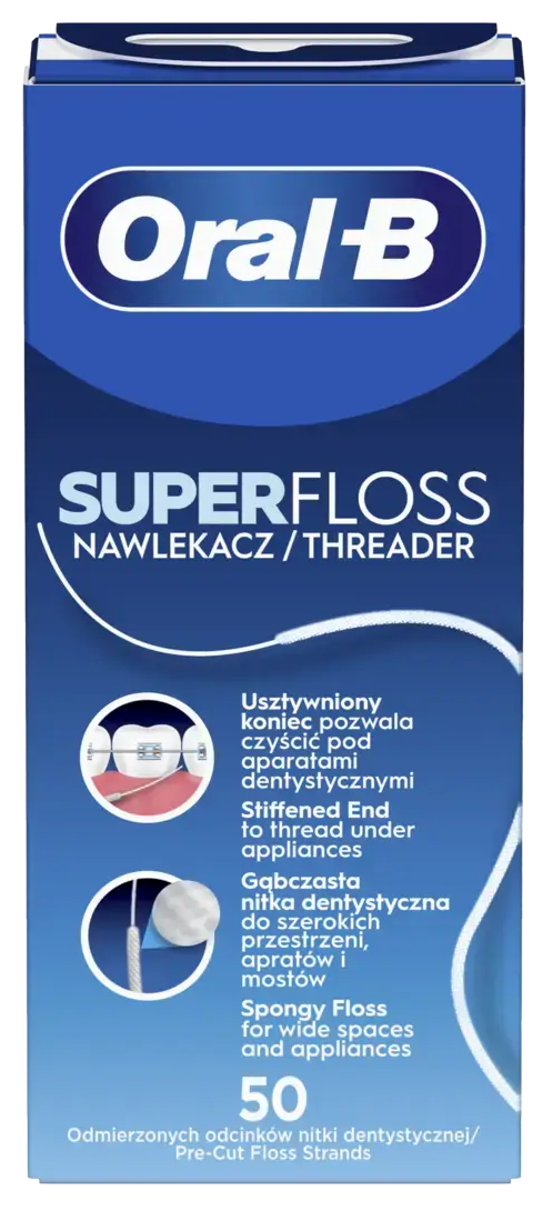 Zobu diegs ORAL-B Super Floss, 50