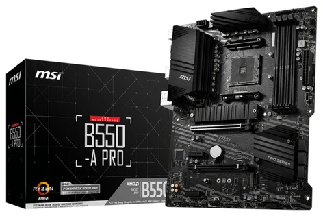 MSI Mātesplate B550 A-PRO AM4 4DDR4