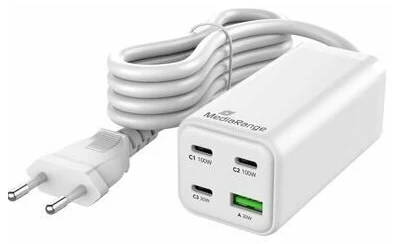 Lādētājs MediaRange POWER ADAPTER USB 100W/GAN