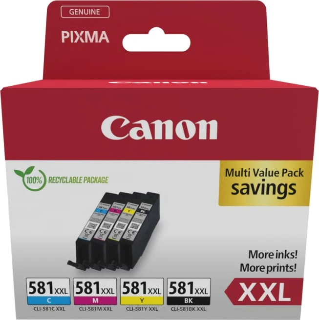 Oriģinālais Canon tinte CLI-581 XXL, CMYK