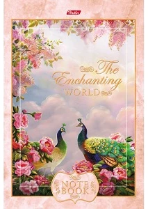 Klade A5 96lp. 4kr. cietos vākos ar foliju "The enchanting"