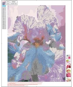 Dimanta mozaīka 5D "Iris" 40x50cm