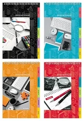 Notebook A6 squared 60sh. spiral bound "Personal"