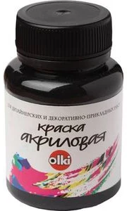 Akrila krāsa OLKI 100ml melna
